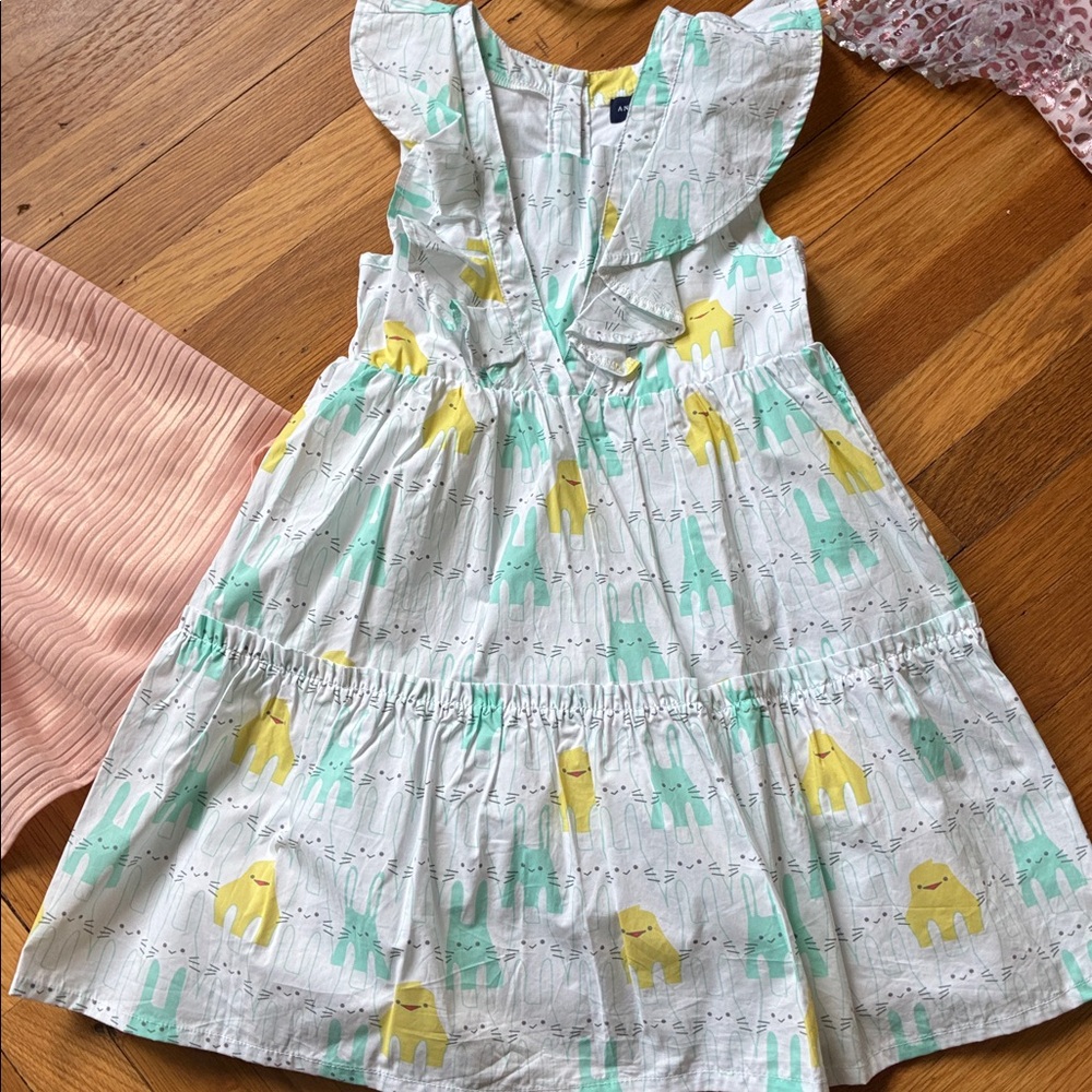 Girls Mixed Dress Bundle - Floral, Plaid & Metallic size 6 - Picture 4 of 16